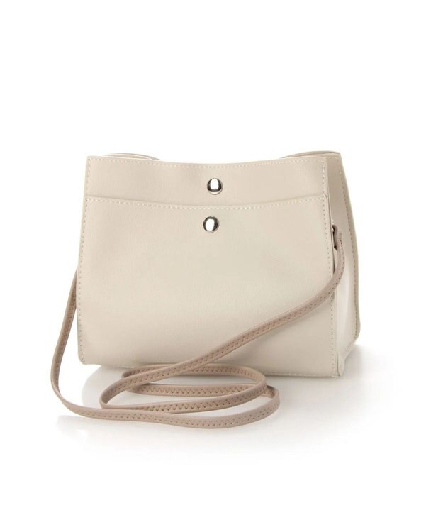 UNBILLION 【テレビ ドラマ着用アイテム】カシュカシュ cachecache / ヒネリハンドルインバッグセットトート ベージュアイボリー