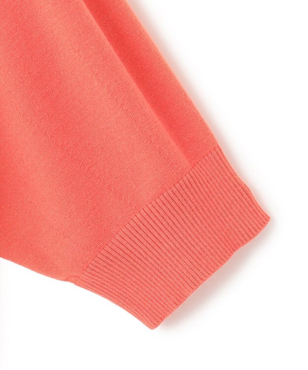 23区 【洗える/吊り干しOK】ヴィスコースストレッチ パフスリーブ ニット オレンジ系