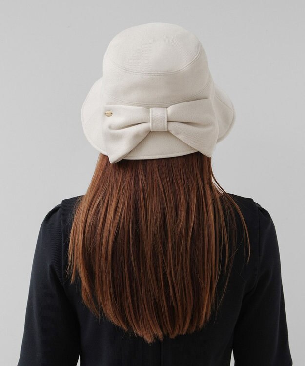 TOCCA 【サイズ調整可】RIBBON KNOT WOOLY BUCKETHAT バケットハット アイボリー系