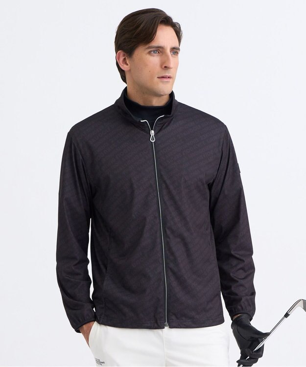 23区GOLF 【MEN】エアリージャージ ストレッチライトブルゾン ブラック系5