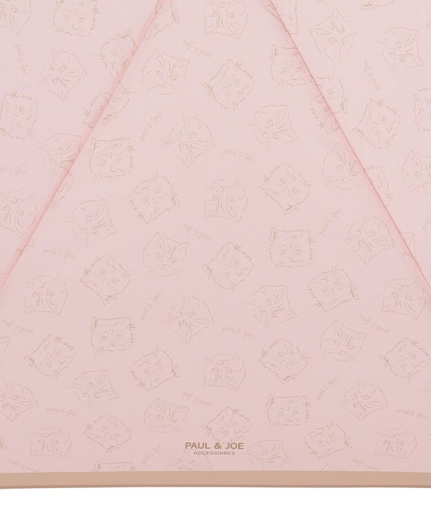 MOONBAT PAUL&JOE ACCESSOIRES(ポール＆ジョー アクセソワ) 折りたたみ傘 ドローイングヌネット＆ジプシー ピーチ