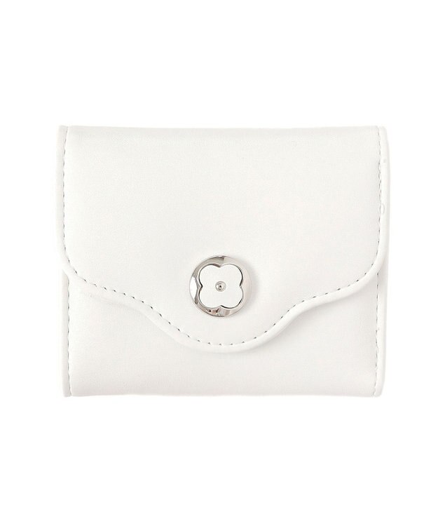 WEGO フラワーレターミニウォレット ホワイト