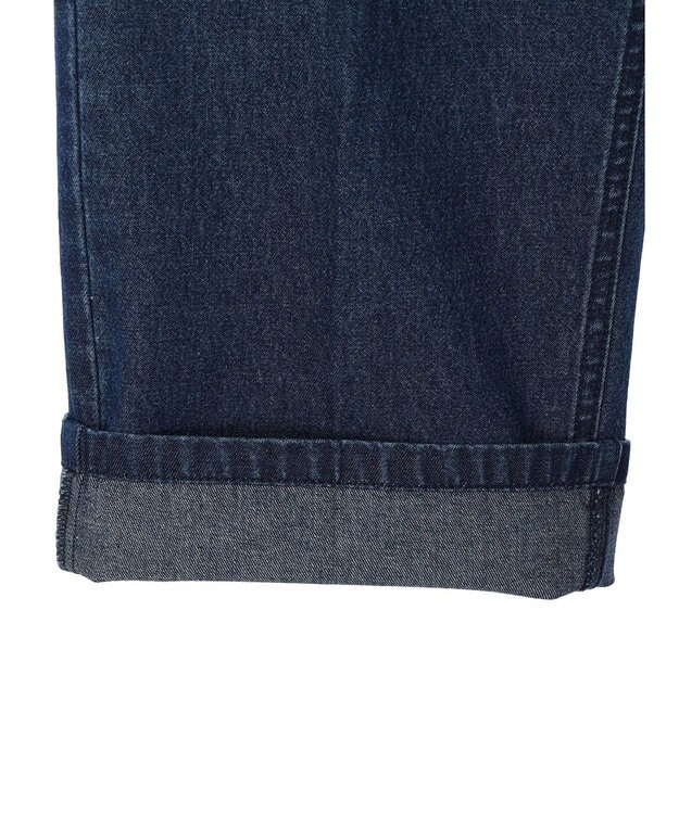 Green Parks ストレートタックデニムパンツ Blue