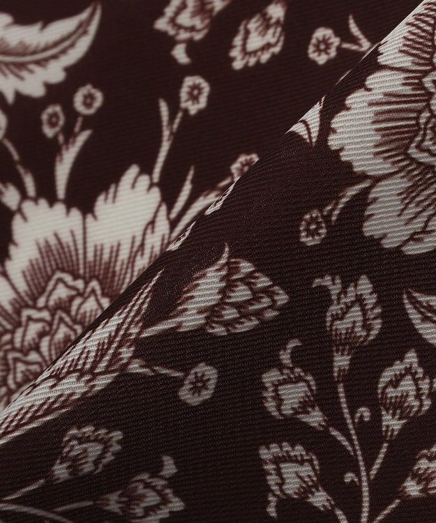 AMERICAN HOLIC ボタニカル柄スカーフ Brown