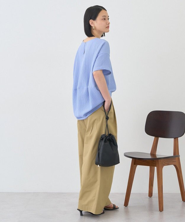 AMERICAN HOLIC サッカーコクーンブラウス Sax