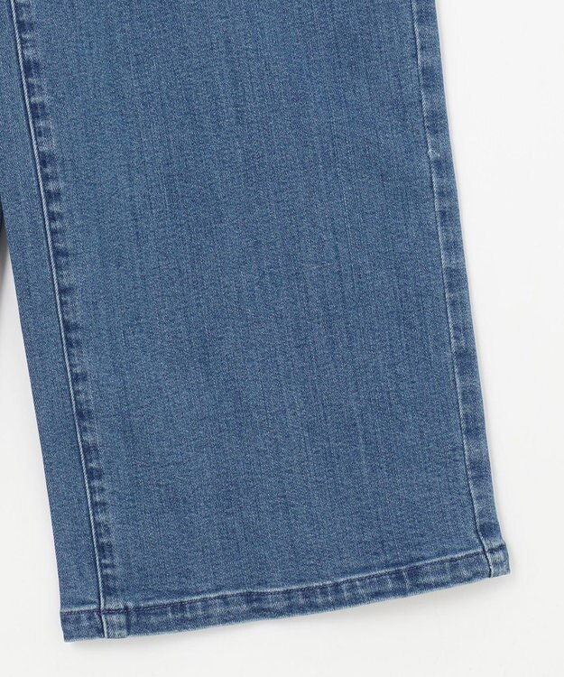 組曲 L ライトデニム セミワイドパンツ ライトインディゴ系