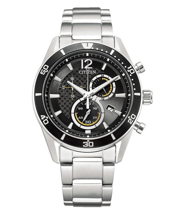 CITIZEN 【電池交換不要】 オンオフで使える 簡単バンド調整 夜光針 10気圧防水 ブラック