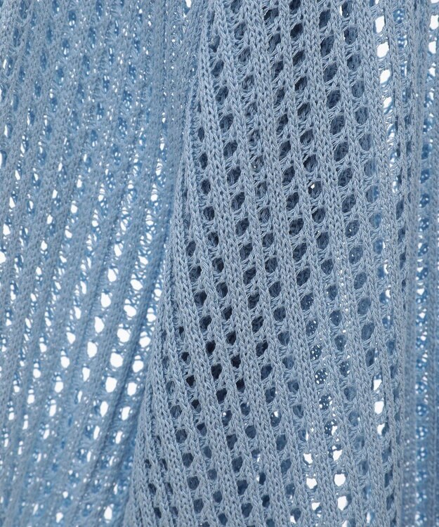 Green Parks メッシュニットパーカー Sax