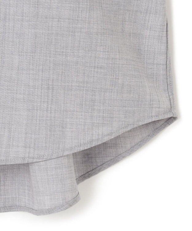 JOSEPH HOMME アクティブウールポプリン　レギュラーカラーシャツ ライトグレー系