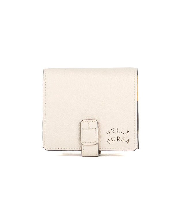 PELLE BORSA 二つ折りミニ財布 Very Goods ベリーグッズ 7202 アイボリー