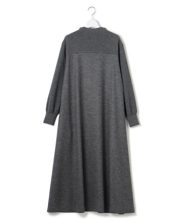 23区 L 【洗える】ウールミルドジャージー ワンピース グレー系