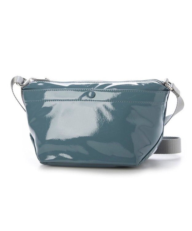 UNBILLION カシュカシュ cachecache / ソフトエナメル舟型ショルダー ライトブルー