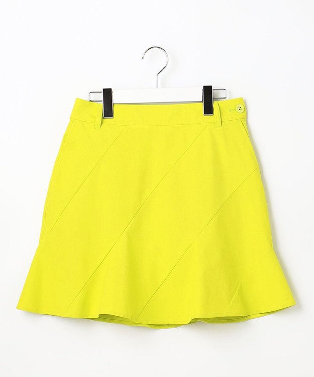 23区GOLF 一押しスカート【WOMEN】ASKIN フリルスカート UVケア 多機能で見た目も華やか 黄緑系