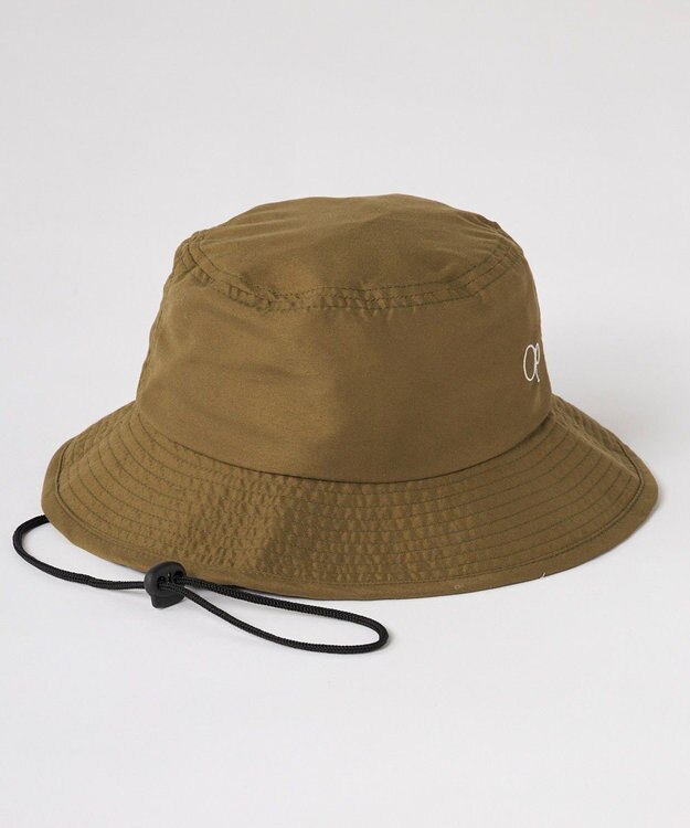 OP／FILA 【Ocean Pacific】日除け付き無地サーフハット カーキ