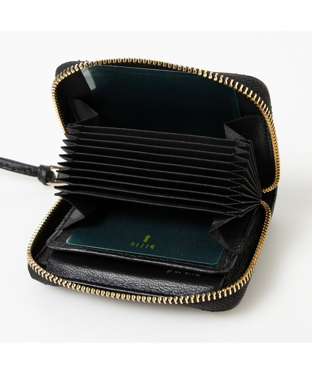 UNBILLION ペルケ perche / シープボックスキルト・ジャバラカードウォレット ブラック