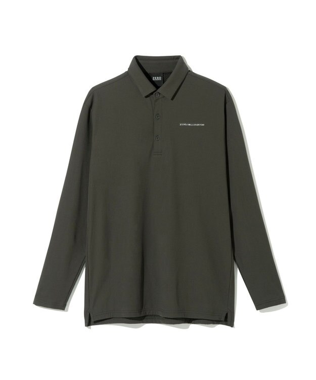 ZERO HALLIBURTON 【吸水速乾・保温】 Octa 長袖 ポロシャツ ZHG-M5A8a 85123 カーキ