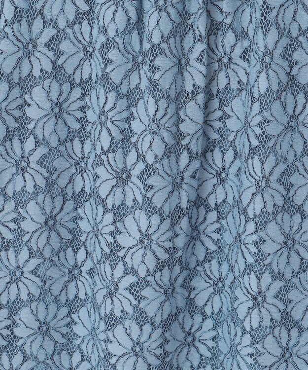 組曲 L 【2SET・WEB限定】フラワーレース5分袖ツイン ニット ブルー系