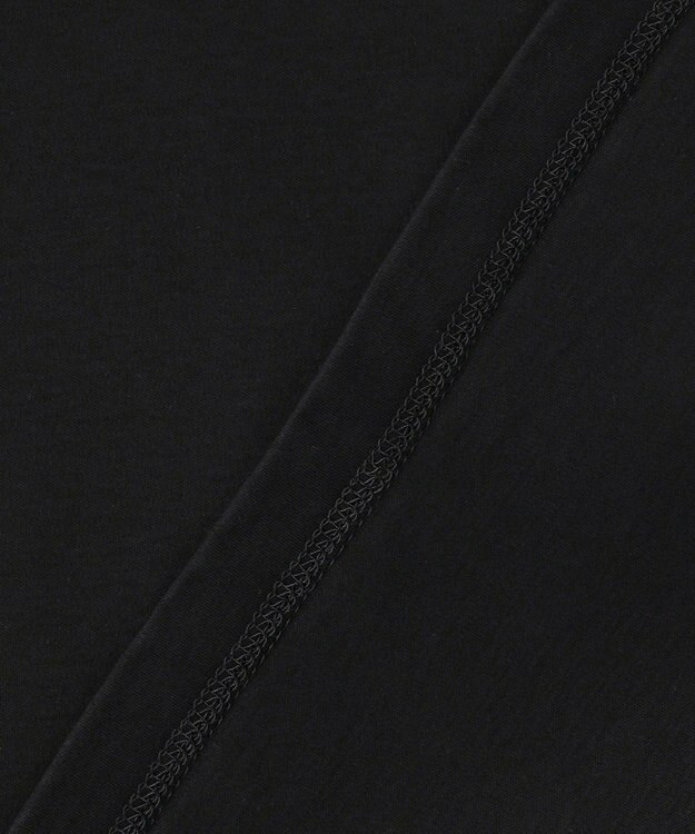 ICB L シフォンプリーツコンビ カットソー ブラック