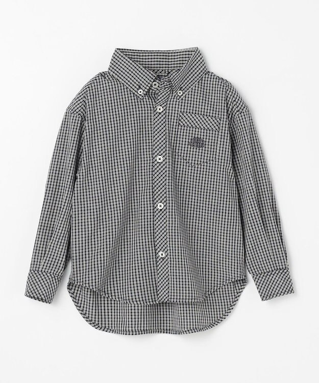 J.PRESS KIDS 【110-130cm】オックス チェックシャツ ネイビー系3