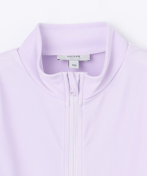 ANY KIDS 裾フリル　ラッシュガード ラベンダー