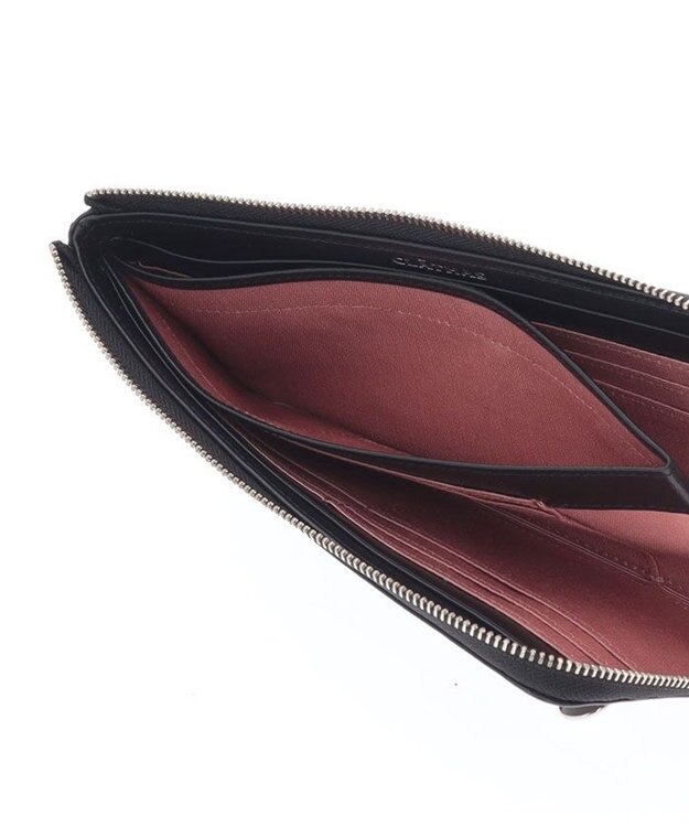 CLATHAS アマン Lファスナー薄マチ長財布 ブラック