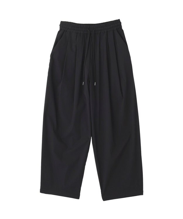 AMERICAN HOLIC ナイロンドロストタックパンツ Black