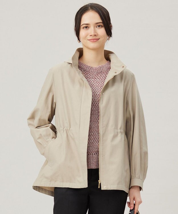 自由区 【カタログ掲載・撥水加工・洗える】コットンナイロンタッサー ブルゾン ベージュ