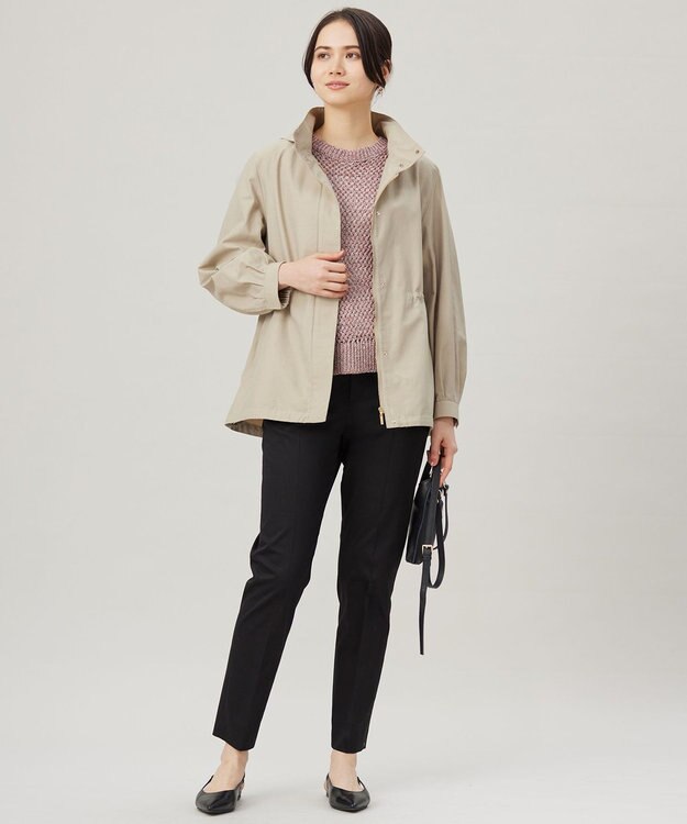 自由区 【カタログ掲載・撥水加工・洗える】コットンナイロンタッサー ブルゾン ベージュ