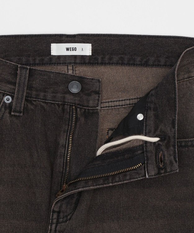 WEGO 【ユニセックス着用ITEM/ウエスト調整可】フレアデニムパンツ デニムブラックソノタ