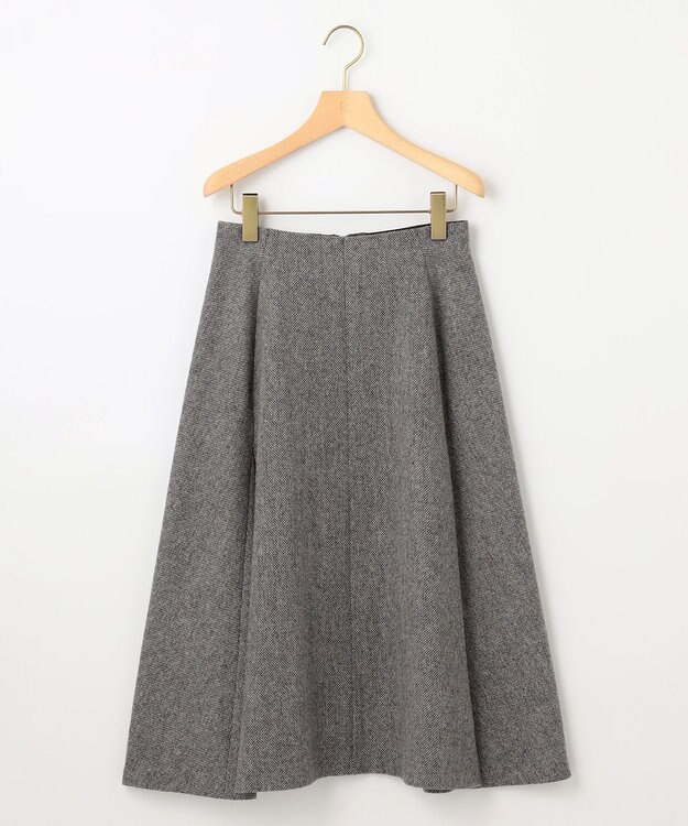 組曲 シックツイード フレアスカート ブラック系3