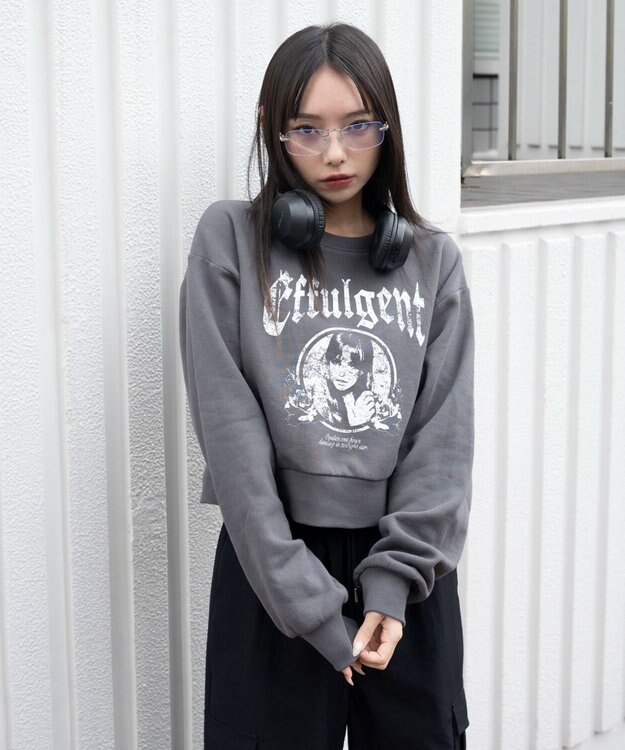 WEGO 【暖かい/裏起毛】裏起毛グラフィックスウェット 柄6