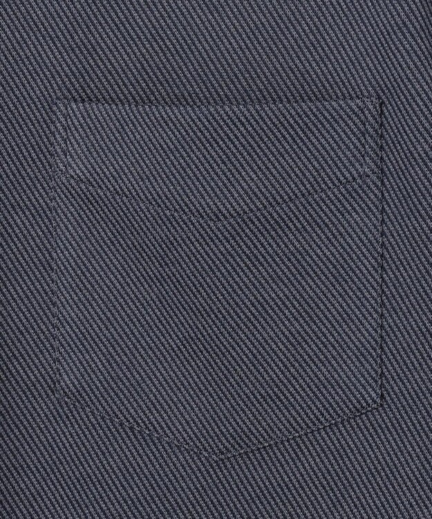 J.PRESS MEN ウールコットン ダブルカバーツイルシャツ ネイビー系