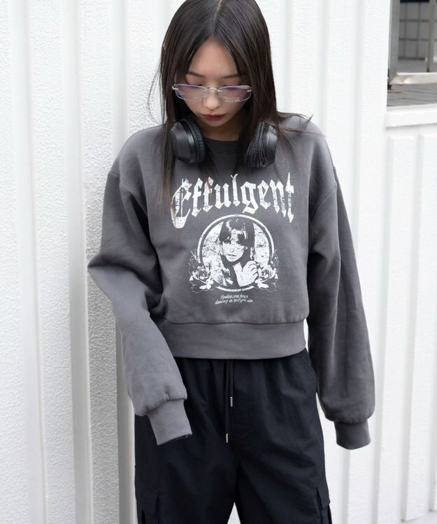 WEGO 【暖かい/裏起毛】裏起毛グラフィックスウェット 柄6