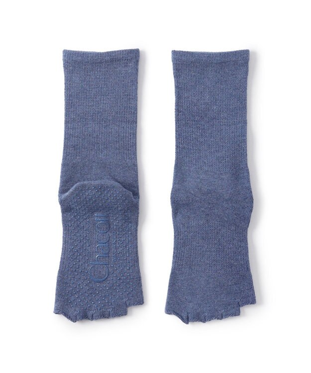 Chacott Chacott BALANCE5本指グリップソックス アイアンブルー杢