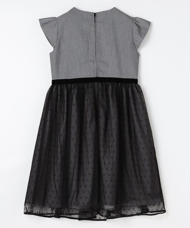 組曲 KIDS 【150-160㎝】ノワールドット ドレス グレー