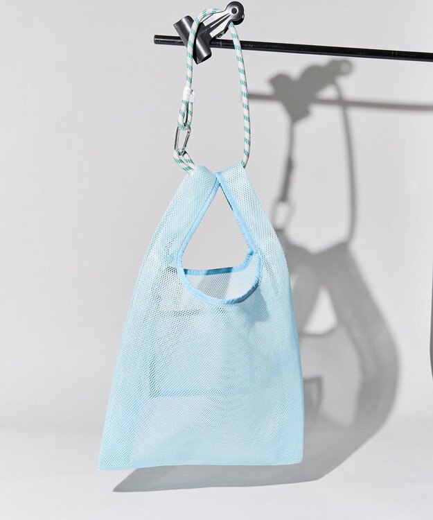 AMERICAN HOLIC ロープ付メッシュトートバッグ Sax