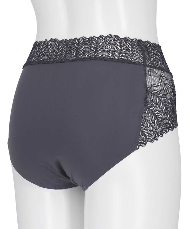 une nana cool 【脇高で背中スムージングブラジャー】さあわたし　レース ダークネイビー