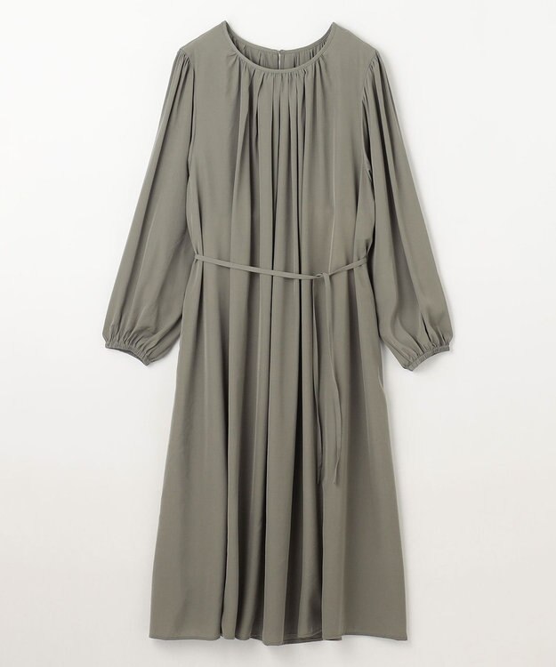 ANY L ギャザーワンピース カーキ