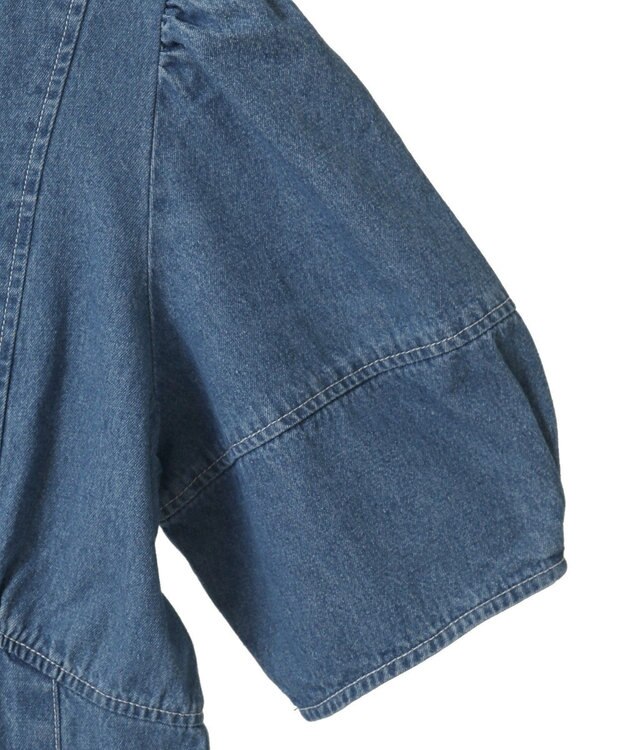 Green Parks ・ＥＬＥＮＣＡＲＥ　ＤＵＥ　デニム５分袖ワンピース Light Indigo