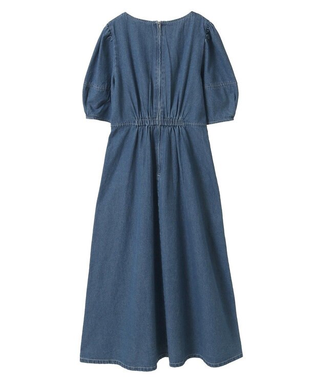 Green Parks ・ＥＬＥＮＣＡＲＥ　ＤＵＥ　デニム５分袖ワンピース Light Indigo