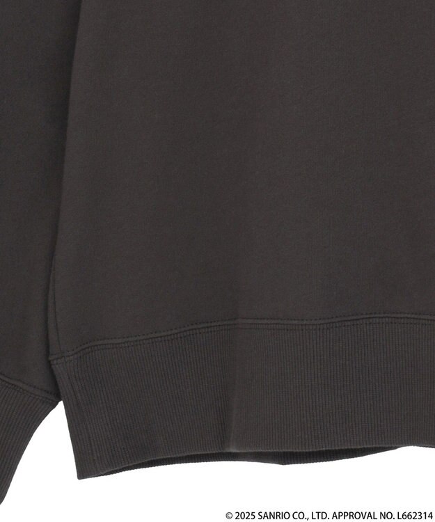 earth music&ecology マイメロディ＆クロミ／ｅａｒｔｈ　耳付きフーディー Charcoal Gray