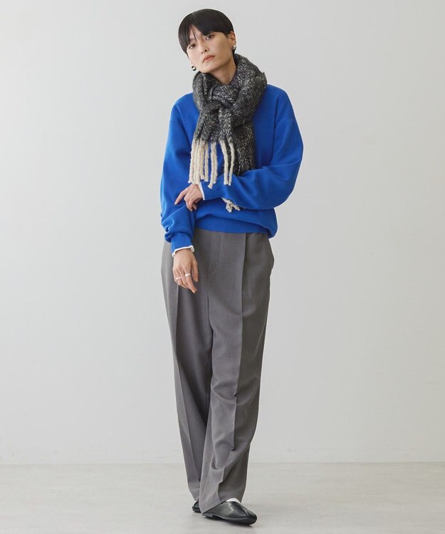 AMERICAN HOLIC スウェットライクニットプルオーバー Blue