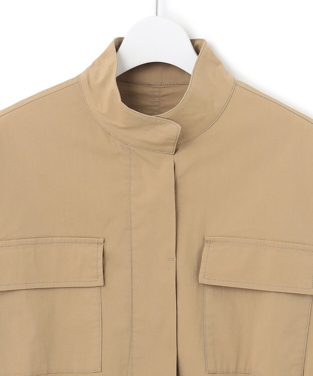 23区 S 【SLOW/一部店舗限定】ミリタリーストレッチタフタ ジャケット ベージュ系