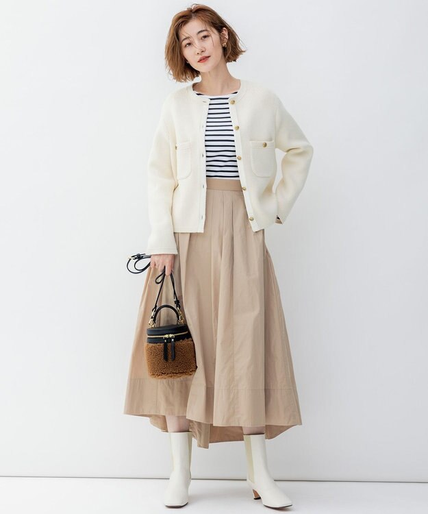 23区 VIOLAdORO エコムートン ショルダー バッグ ダークブラウン系