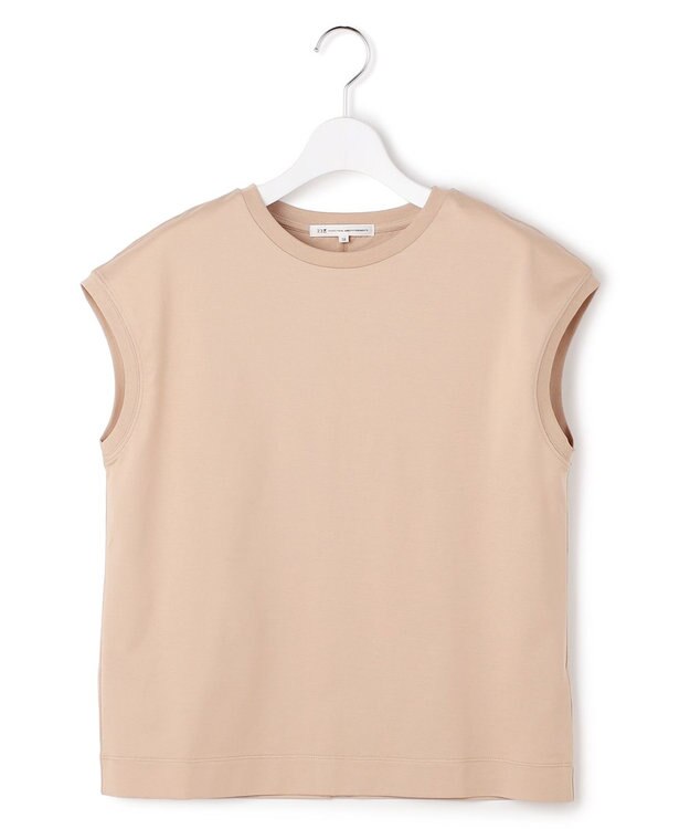 23区 シルキータッチ フレンチスリーブ Tシャツ ベージュ系