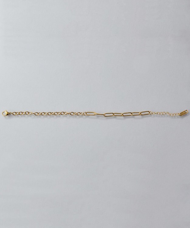 Phoebe 【金属アレルギー対応】チャンキーミックスチェーンブレスレット　ゴールド/サージカルステンレス ゴールド