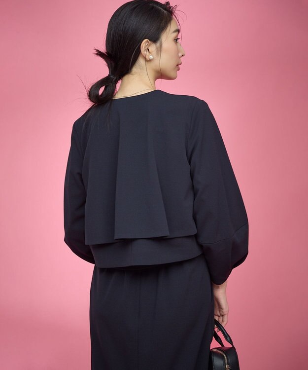 組曲 L 【KUMIKYOKU NAVY】コンフォータブルアムンゼン ノーカラージャケット ネイビー系