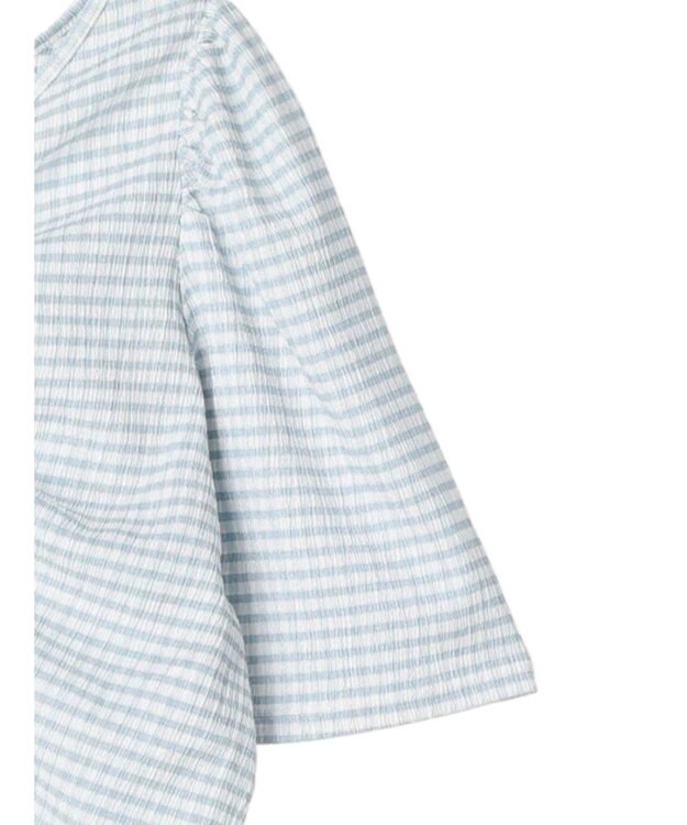 earth music&ecology ＳＥＴ２点ドロストプルオーバー＋キャミワンピース Check Sax