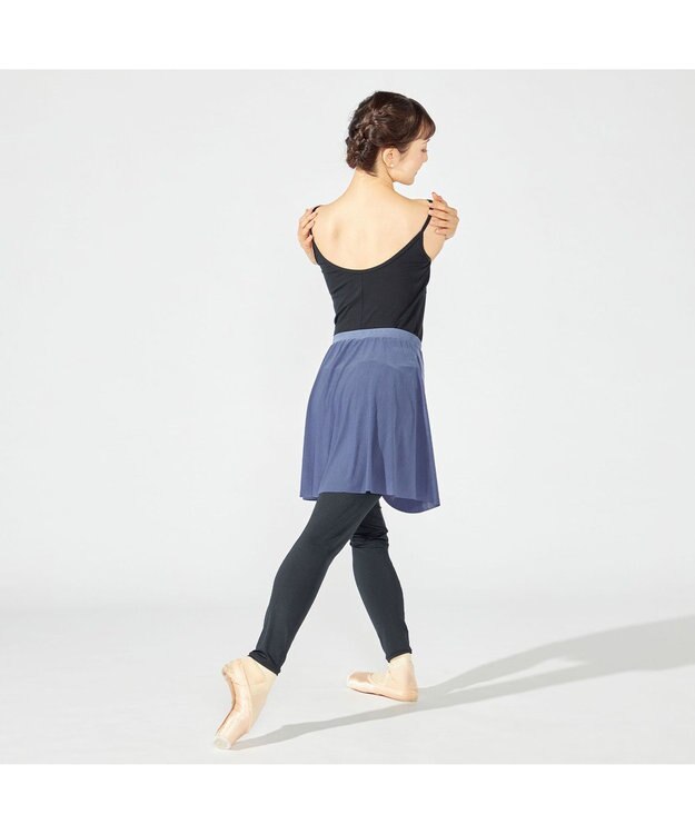 Chacott スカート付レギンス ブルー