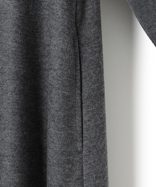 23区 L 【洗える】ウールミルドジャージー ワンピース グレー系